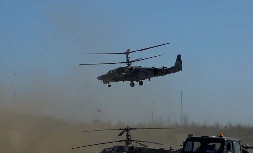 Українські військові знищили російський гелікоптер Ка-52