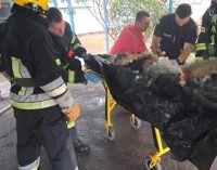 У Нікополі рятувальники дістали жінку з палаючої квартири