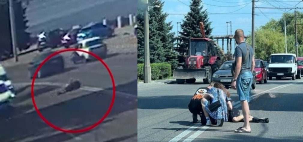 У центрі Дніпра чоловік стрибнув з мосту та впав на дорогу: подробиці