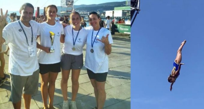 Спортсменка з Дніпропетровщини здобула перемогу на турнірі зі стрибків у воду в Італії