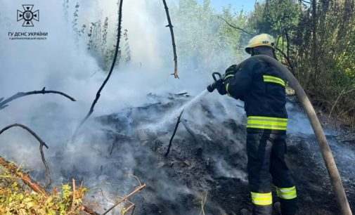 В Індустріальному районі Дніпра ліквідували займання на відкритій території