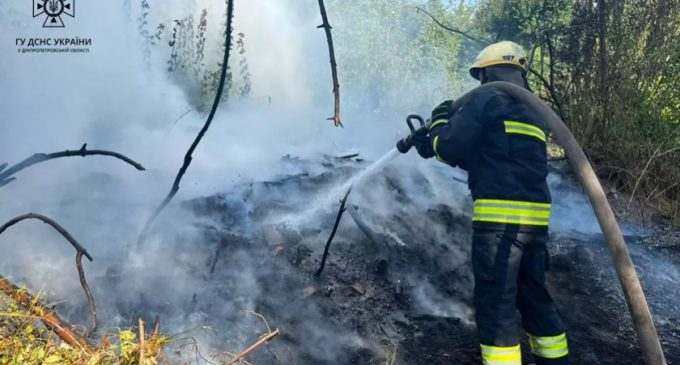 В Індустріальному районі Дніпра ліквідували займання на відкритій території