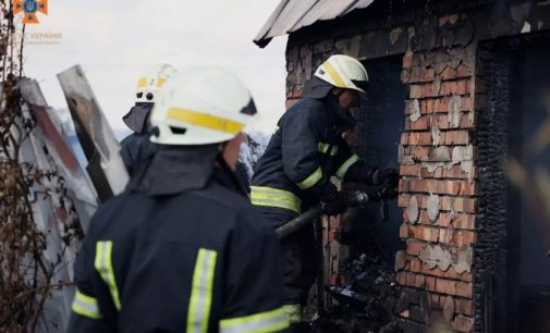 У Дніпрі на пожежі згорів будинок, господарчі споруди та суха трава