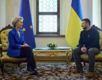 Зеленський зустрівся з фон дер Ляєн: говорили про зерно і рух до ЄС