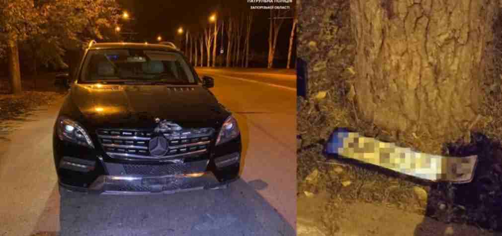 У Запоріжжі виявили пʼягого водія Mercedes-Benz, який залишив місце ДТП