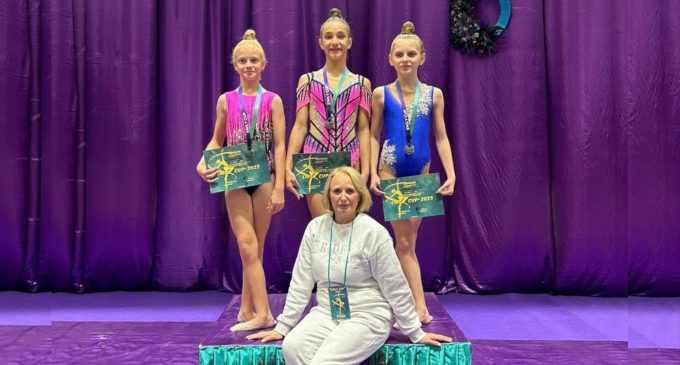 Юні гімнастки з Кам’янського вибороли призові місця на Всеукраїнському турнірі