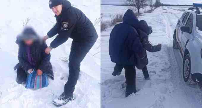 Заблукали у полі та мало не замерзли до смерті: на Дніпропетровщині поліцейський офіцер врятував сімейну пару