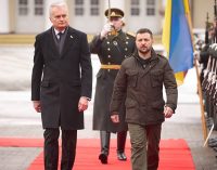 Зеленський прибув до Вільнюса: зустрівся з президентом Литви