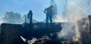 Вогнеборці Нікополя загасили пожежу в будівлі, що не експлуатується