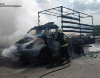 Вогнеборці Дніпра ліквідували займання вантажного автомобіля на Південному мосту