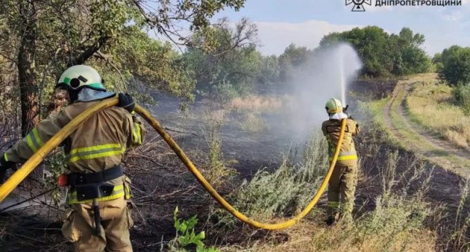 На Дніпропетровщині не вщухають пожежі в екосистемах: за добу рятувальники загасили 41 займання