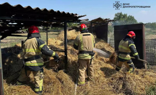 Зайнявся сінник: криворізькі вогнеборці ліквідували займання на території приватного домоволодіння