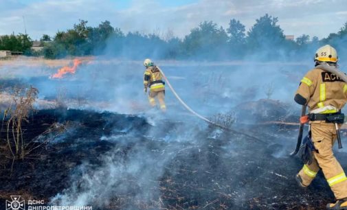 79 пожеж в екосистемах за добу: рятувальники Дніпропетровщини продовжують приборкувати займання