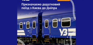 «Доступні вагони класу СВ»: з Дніпра до Києва курсуватиме додатковий швидкісний потяг