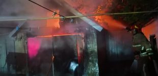 У Синельниківському районі вночі згорів гараж
