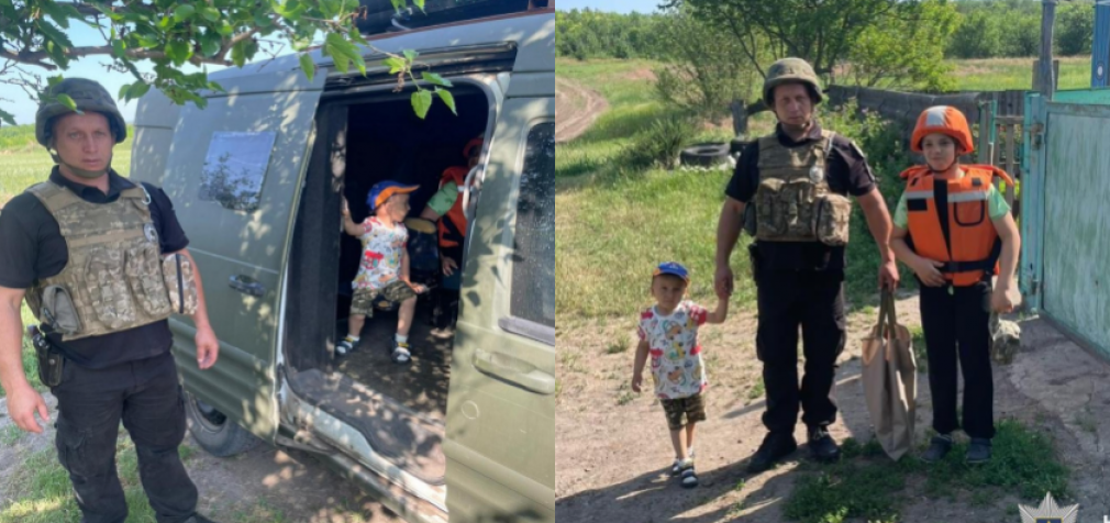 Поліцейські допомогли евакуюватись родині з трьома дітьми з Синельниківського району