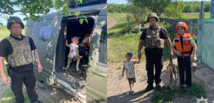 Поліцейські допомогли евакуюватись родині з трьома дітьми з Синельниківського району