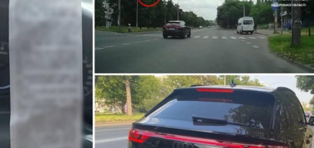 Здійснив рух на заборонний червоний сигнал світлофора: у Запоріжжі затримали керманича