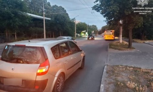У Дніпрі водій у стані сп’яніння потрапив у ДТП: патрульні склали матеріали на чоловіка