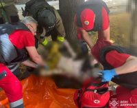 У Нікополі на пожежі вогнеборці врятували чоловіка