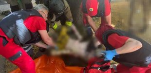 У Нікополі на пожежі вогнеборці врятували чоловіка