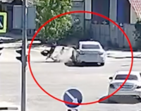 На Запорізькому шосе у Дніпрі зіткнулися Subaru та мотоцикл: постраждав водій двоколісного